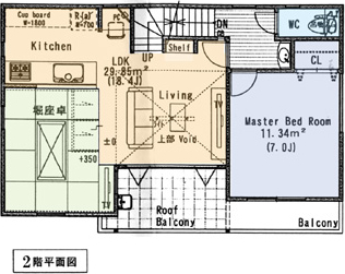 2階平面図