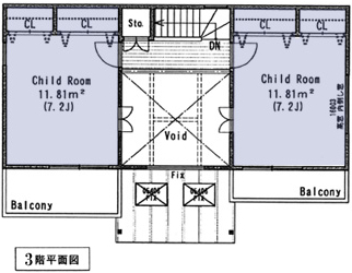 3階平面図