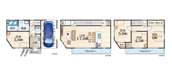 鶴見区浜4丁目 A号地プラン