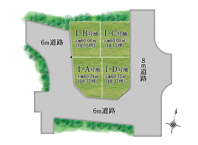 鶴見区浜4丁目（全4区画） 区画図