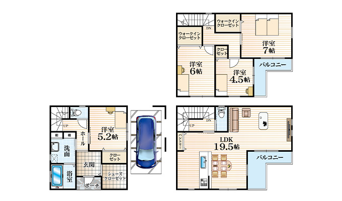 鶴見区浜4丁目（全4区画） 間取り図