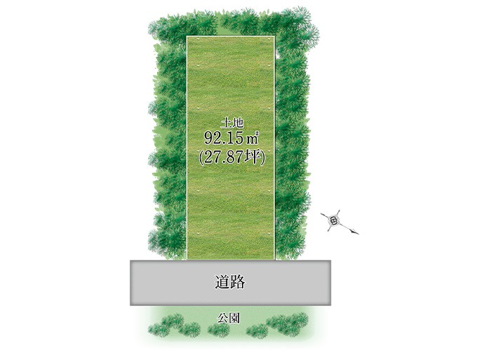 パークスコート門真市浜町（限定1区画）の区画図