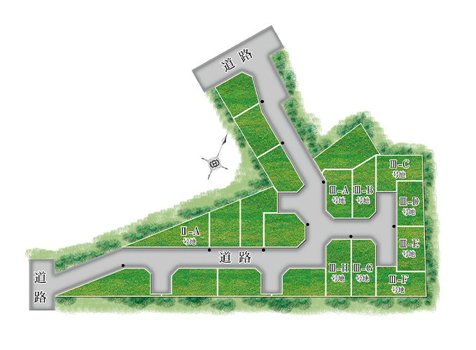 鶴見区中茶屋1目 第4期分譲(全20区画) 区画図