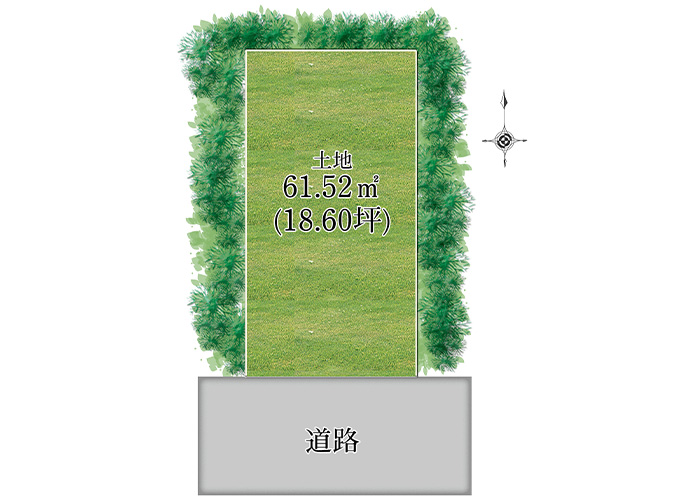 城東区関目2丁目（限定1区画）の区画図