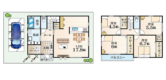 パークスコート鶴見区横堤2丁目（全2区画）A号地プラン