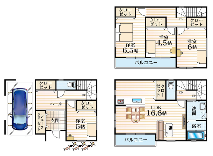 パークスコート鶴見区横堤2丁目（全23区画）Ⅲ-F号地プラン