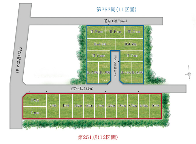 パークスコート鶴見区横堤2丁目（全23区画）区画図