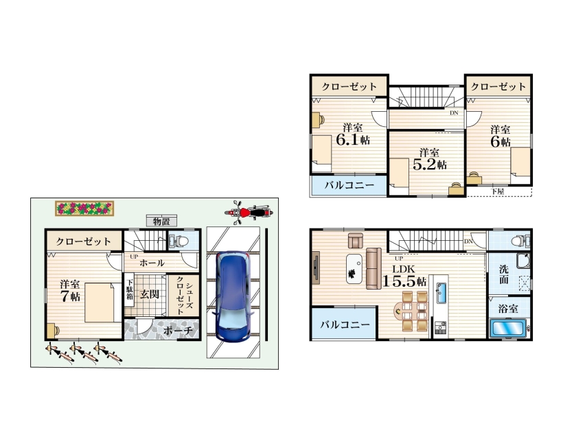 大阪市鶴見区茨田大宮1丁目 全3区画