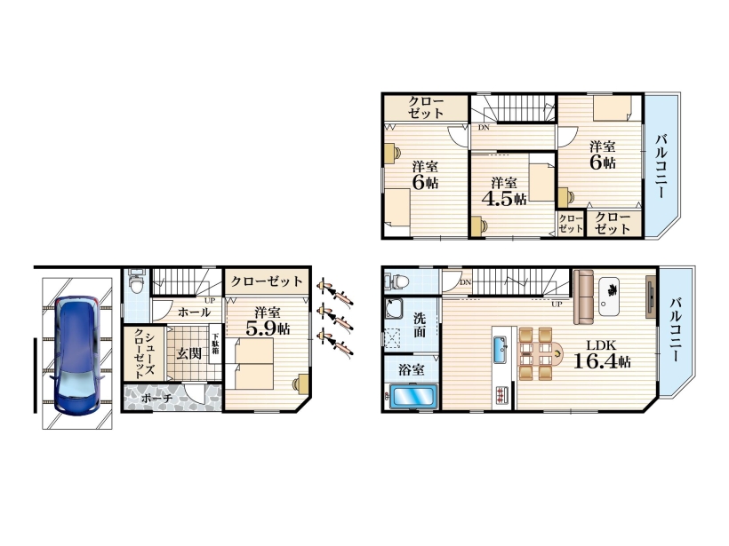 大阪市城東区古市1丁目 全18区画