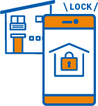 ご見学終了後はスマホでロック