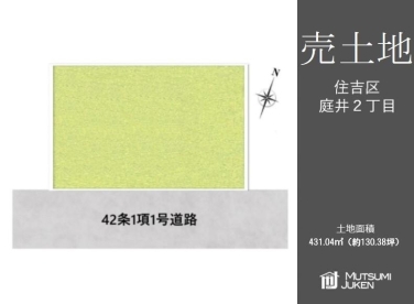 住吉区庭井　土地