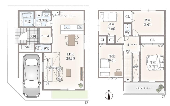 【モデルハウス間取り図/15号地】