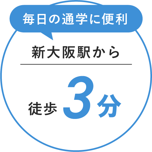 新大阪から徒歩５分