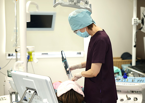 最新スキャナー「iTero」で快適・スピーディー